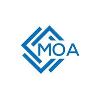 moa brev logotyp design på vit bakgrund. moa kreativ cirkel brev logotyp begrepp. moa brev design. vektor