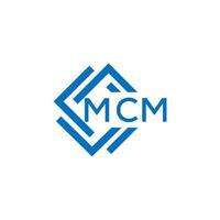 mcm brev logotyp design på vit bakgrund. mcm kreativ cirkel brev logotyp begrepp. mcm brev design. vektor