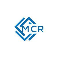 mcr brev logotyp design på vit bakgrund. mcr kreativ cirkel brev logotyp begrepp. mcr brev design. vektor