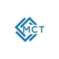 Mct Brief Logo Design auf Weiß Hintergrund. Mct kreativ Kreis Brief Logo Konzept. Mct Brief Design. vektor