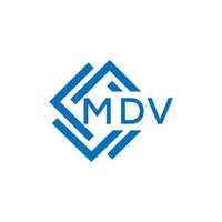 mdv brev design.mdv brev logotyp design på vit bakgrund. mdv kreativ cirkel brev logotyp begrepp. mdv brev design. vektor