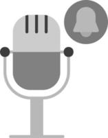 Podcast Benachrichtigung Vektor Symbol