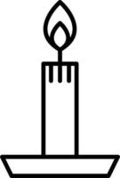 Kerze-Vektor-Symbol vektor