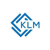 klm kreativ cirkel brev logotyp begrepp. klm brev design.klm brev logotyp design på vit bakgrund. klm kreativ cirkel brev logotyp begrepp. klm brev design. vektor