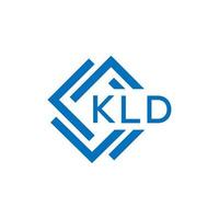 kld brev logotyp design på vit bakgrund. kld kreativ cirkel brev logotyp begrepp. kld brev design. vektor