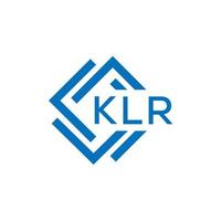 klr brev logotyp design på vit bakgrund. klr kreativ cirkel brev logotyp begrepp. klr brev design. vektor