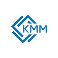 km Brief Logo Design auf Weiß Hintergrund. km kreativ Kreis Brief Logo Konzept. km Brief Design. vektor