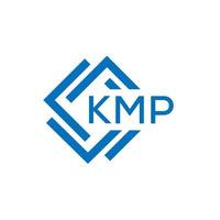 kmp Brief Logo Design auf Weiß Hintergrund. kmp kreativ Kreis Brief Logo Konzept. kmp Brief Design. vektor