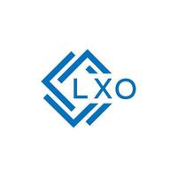 lxo Brief Logo Design auf Weiß Hintergrund. lxo kreativ Kreis Brief Logo Konzept. lxo Brief Design. vektor