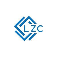 lzc kreativ cirkel brev logotyp begrepp. lzc brev design.lzc brev logotyp design på vit bakgrund. lzc kreativ cirkel brev logotyp begrepp. lzc brev design. vektor