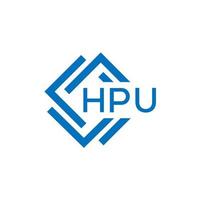 hpu brev logotyp design på vit bakgrund. hpu kreativ cirkel brev logotyp begrepp. hpu brev design. vektor