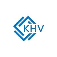 khv Brief Logo Design auf Weiß Hintergrund. khv kreativ Kreis Brief Logo Konzept. khv Brief Design. vektor