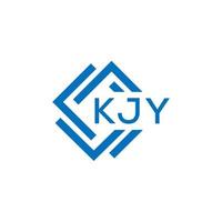kjy Brief Logo Design auf Weiß Hintergrund. kjy kreativ Kreis Brief Logo Konzept. kjy Brief Design. vektor