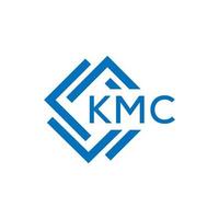 kmc Brief Logo Design auf Weiß Hintergrund. kmc kreativ Kreis Brief Logo Konzept. kmc Brief Design. vektor