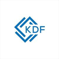 kdf Brief Logo Design auf Weiß Hintergrund. kdf kreativ Kreis Brief Logo Konzept. kdf Brief Design. vektor