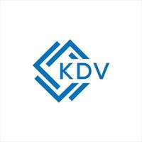 kdv kreativ cirkel brev logotyp begrepp. kdv brev design.kdv brev logotyp design på vit bakgrund. kdv kreativ cirkel brev logotyp begrepp. kdv brev design. vektor