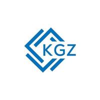 kgz brev logotyp design på vit bakgrund. kgz kreativ cirkel brev logotyp begrepp. kgz brev design. vektor