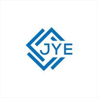 jye brev logotyp design på vit bakgrund. jye kreativ cirkel brev logotyp begrepp. jye brev design. vektor