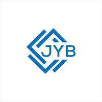 jyb brev logotyp design på vit bakgrund. jyb kreativ cirkel brev logotyp begrepp. jyb brev design. vektor