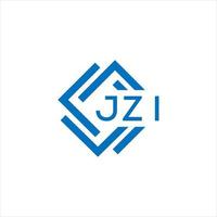 jzi kreativ cirkel brev logotyp begrepp. jzi brev design.jzi brev logotyp design på vit bakgrund. jzi kreativ cirkel brev logotyp begrepp. jzi brev design. vektor