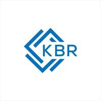 kbr Brief Logo Design auf Weiß Hintergrund. kbr kreativ Kreis Brief Logo Konzept. kbr Brief Design. vektor