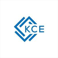 kce Brief Logo Design auf Weiß Hintergrund. kce kreativ Kreis Brief Logo Konzept. kce Brief Design. vektor