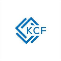 kcf brev logotyp design på vit bakgrund. kcf kreativ cirkel brev logotyp begrepp. kcf brev design. vektor