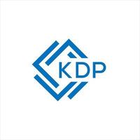 kdp Brief Logo Design auf Weiß Hintergrund. kdp kreativ Kreis Brief Logo Konzept. kdp Brief Design. vektor