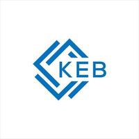 keb brev logotyp design på vit bakgrund. keb kreativ cirkel brev logotyp begrepp. keb brev design. vektor