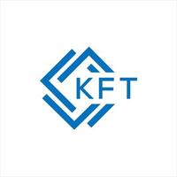 kft brev logotyp design på vit bakgrund. kft kreativ cirkel brev logotyp begrepp. kft brev design. vektor