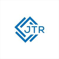 jtr kreativ cirkel brev logotyp begrepp. jtr brev design.jtr brev logotyp design på vit bakgrund. jtr kreativ cirkel brev logotyp begrepp. jtr brev design. vektor