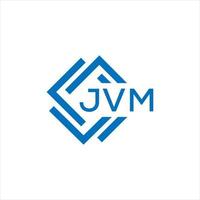 jvm Brief Logo Design auf Weiß Hintergrund. jvm kreativ Kreis Brief Logo Konzept. jvm Brief Design. vektor