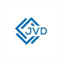 jvd Brief Logo Design auf Weiß Hintergrund. jvd kreativ Kreis Brief Logo Konzept. jvd Brief Design. vektor