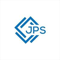 jps Brief Logo Design auf schwarz Hintergrund. jps kreativ Kreis Brief Logo Konzept. jps Brief Design. vektor