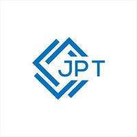 jpt kreativ Kreis Brief Logo Konzept. jpt Brief design.jpt Brief Logo Design auf schwarz Hintergrund. jpt kreativ Kreis Brief Logo Konzept. jpt Brief Design. vektor