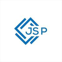 jsp Brief Logo Design auf Weiß Hintergrund. jsp kreativ Kreis Brief Logo Konzept. jsp Brief Design. vektor