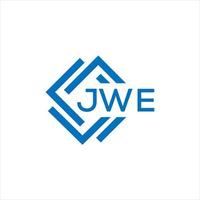 jwe Brief Logo Design auf Weiß Hintergrund. jwe kreativ Kreis Brief Logo Konzept. jwe Brief Design. vektor