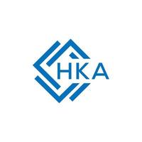 hka brev logotyp design på vit bakgrund. hka kreativ cirkel brev logotyp begrepp. hka brev design. vektor