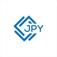 jpy brev logotyp design på svart bakgrund. jpy kreativ cirkel brev logotyp begrepp. jpy brev design. vektor