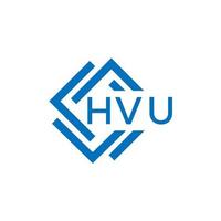 hvu Brief Logo Design auf Weiß Hintergrund. hvu kreativ Kreis Brief Logo Konzept. hvu Brief Design. vektor