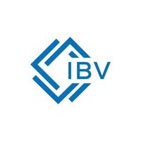 ibv brev logotyp design på vit bakgrund. ibv kreativ cirkel brev logotyp begrepp. ibv brev design. vektor