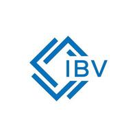 ibv Brief Logo Design auf Weiß Hintergrund. ibv kreativ Kreis Brief Logo Konzept. ibv Brief Design. vektor