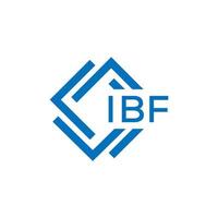 ibf brev logotyp design på vit bakgrund. ibf kreativ cirkel brev logotyp begrepp. ibf brev design. vektor