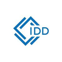 idd Brief Logo Design auf Weiß Hintergrund. idd kreativ Kreis Brief Logo Konzept. idd Brief Design. vektor