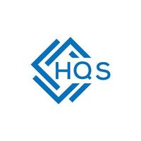 hqs Brief design.hqs Brief Logo Design auf Weiß Hintergrund. hqs kreativ Kreis Brief Logo Konzept. hqs Brief Design. vektor