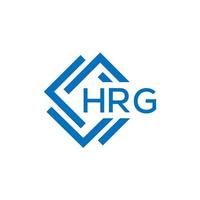 hrg Brief Logo Design auf Weiß Hintergrund. hrg kreativ Kreis Brief Logo Konzept. hrg Brief Design. vektor