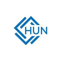 Hunne Brief Logo Design auf Weiß Hintergrund. Hunne kreativ Kreis Brief Logo Konzept. Hunne Brief Design. vektor