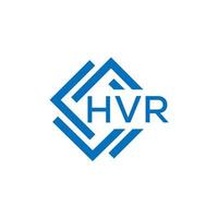 hvr brev logotyp design på vit bakgrund. hvr kreativ cirkel brev logotyp begrepp. hvr brev design. vektor