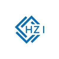 hzi Brief Logo Design auf Weiß Hintergrund. hzi kreativ Kreis Brief Logo Konzept. hzi Brief Design. vektor