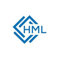 hml Brief Logo Design auf Weiß Hintergrund. hml kreativ Kreis Brief Logo Konzept. hml Brief Design. vektor